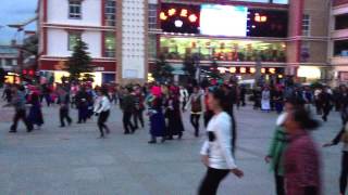 Locals dancing in Shangri-La Yunnan, China 1