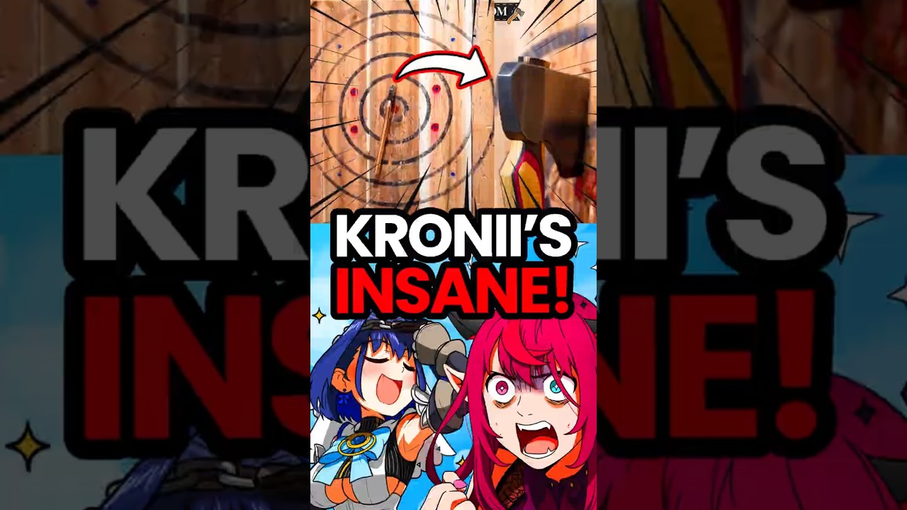 NEVER LET KRONII GET HER AXE! 💀🤯【HOLOLIVE EN】#vtuberclips #hololiveen