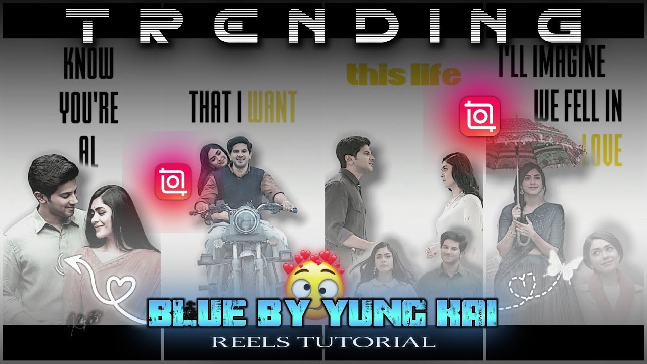 😍INSHOT EDIT| BLUE BY YUNG KAI REELS VIDEO TUTORIAL🥶| Blue Yung Kai Edit Tamil 🍃