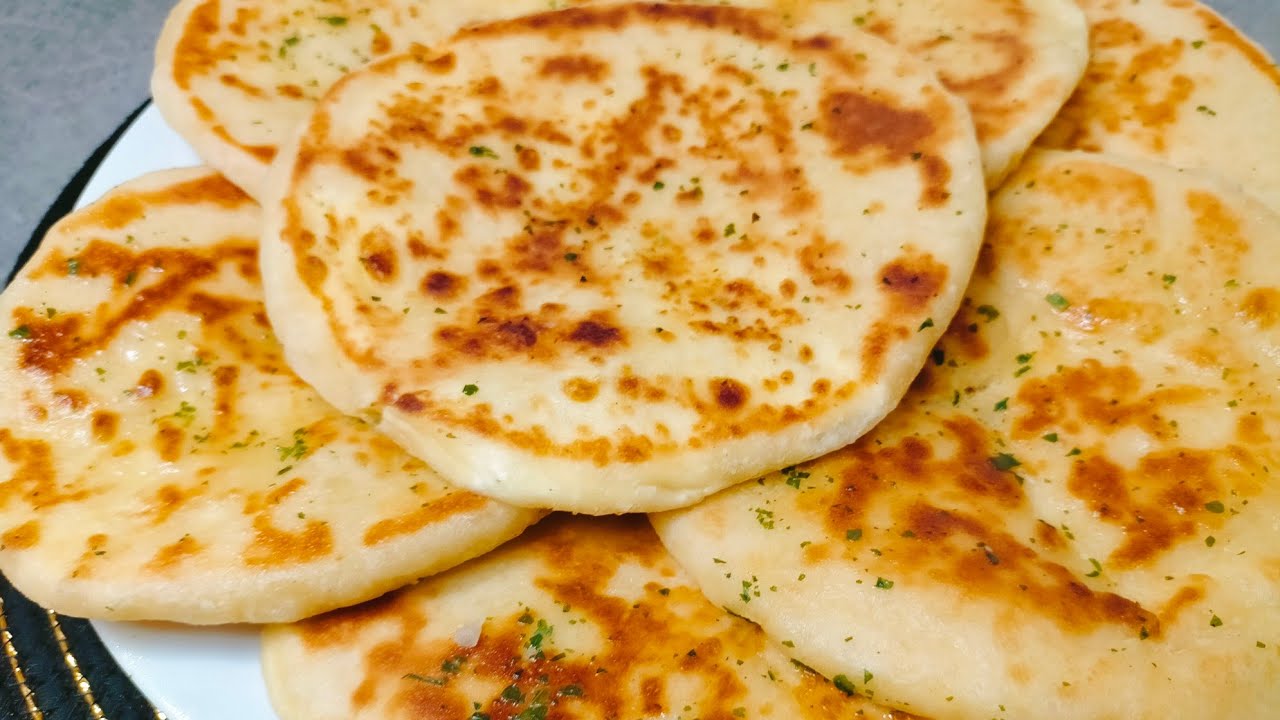 خبز النان محشو بالجبن من اروع ما يكون 👍naan au fromage/cheese naan recipe