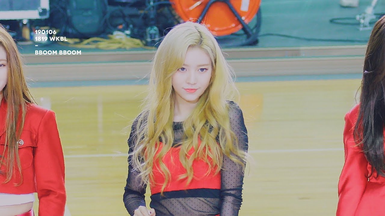 [4K] 190106 모모랜드 제인 _ 뿜뿜(Bboom Bboom) , MOMOLAND JANE FAN CAM | 18-19 WKBL 여자농구 올스타전