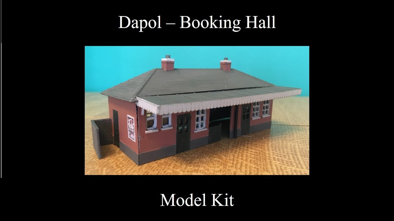 BOOKING HALL TRAIN STATION OO/HO scale Plastic Trackside Model DAPOL