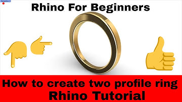 CREATE TWO PROFILE RING | RHINO BASICS | RHINO TUTORAIL | RHINO TIPS ND TRICKS | RHINO FOR BEGINNERS