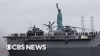 Parade of ships sails through New York City in massive maritime gathering