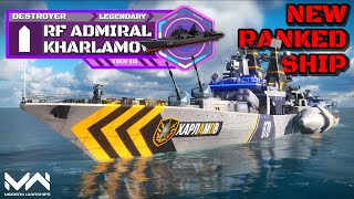 NEW RANKED SHIP! RF Admiral Kharlamov With Special Camo Gameplay | Modern Warships screenshot 3
