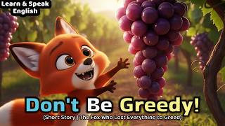 Don't Be Greedy | Always Be Grateful | The Fox Who Lost Everything to Greed | Moral Short Story