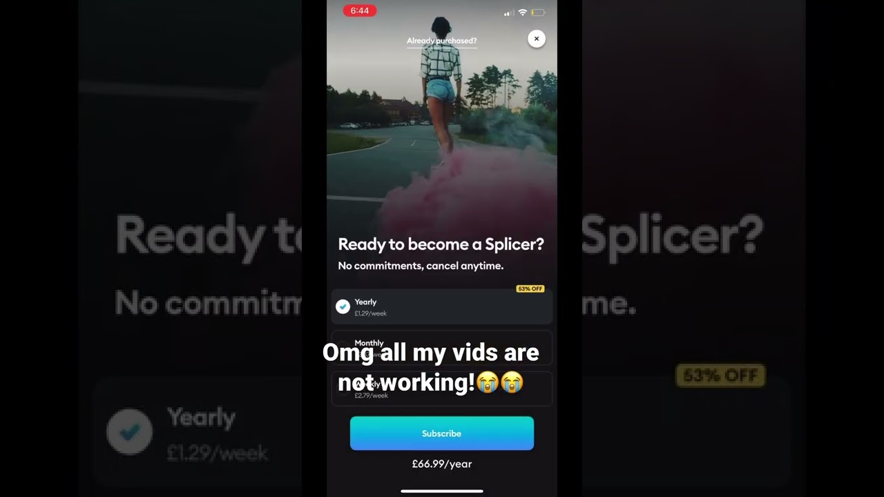 Nooo my videos are not working on splice