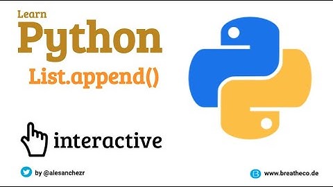01.4 Add item to list - Python List Exercises Tutorial Interactive