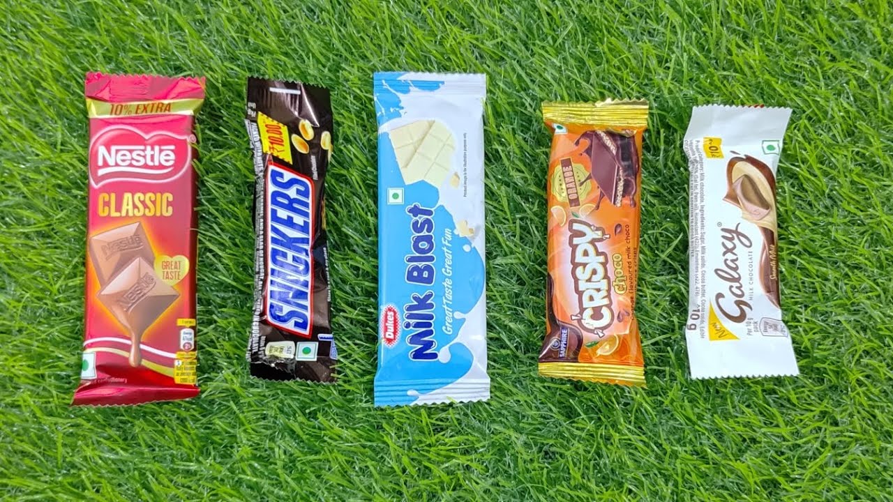 Galaxy chocolate vs milky chocolate vs Snickers chocolate vs nestle chocolate 