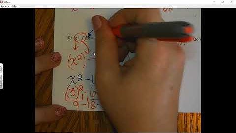 10.1 #15 - 19 Video Notes Review Function Operations