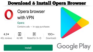 How to Download and Install Opera Browser with VPN | Download Opera Browser for free | Techno Logic screenshot 5