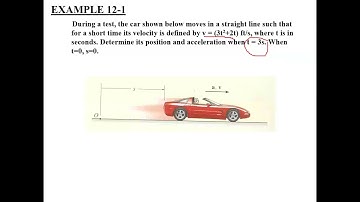 Example 12-1 | Chapter: 12 | Kinematics of a Particle