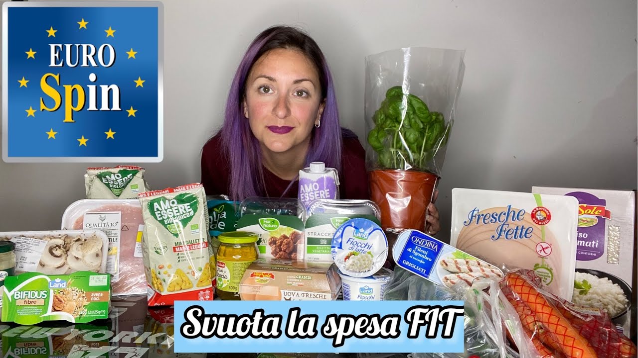 Svuota la spesa EUROSPIN super FIT per la dieta di Luca