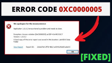 How to Fix Error Code 0xc0000005