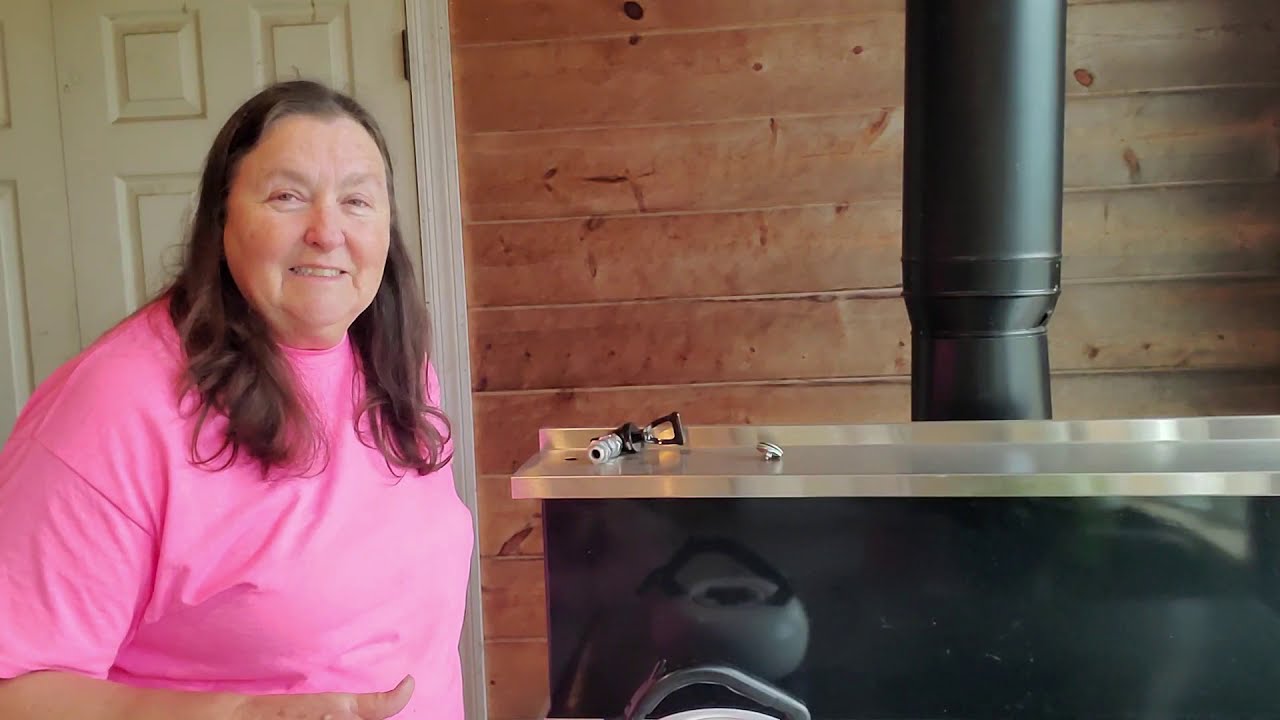 First Fire Up of Our Ashland Wood Cook Stove - YouTube