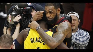 LeBron James (45/9/7/4) vs Victor Oladipo (30/12/6/3) - (2018 NBA Playoffs Game 7) - RESPECT!