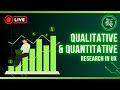 🎯 Quantitative vs. Qualitative Research: Mastering UX Insights LIVE!