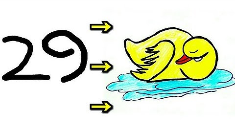 How To Turn Number 29 Into Duck | Easy & Step-by-Step | Artistic Mind