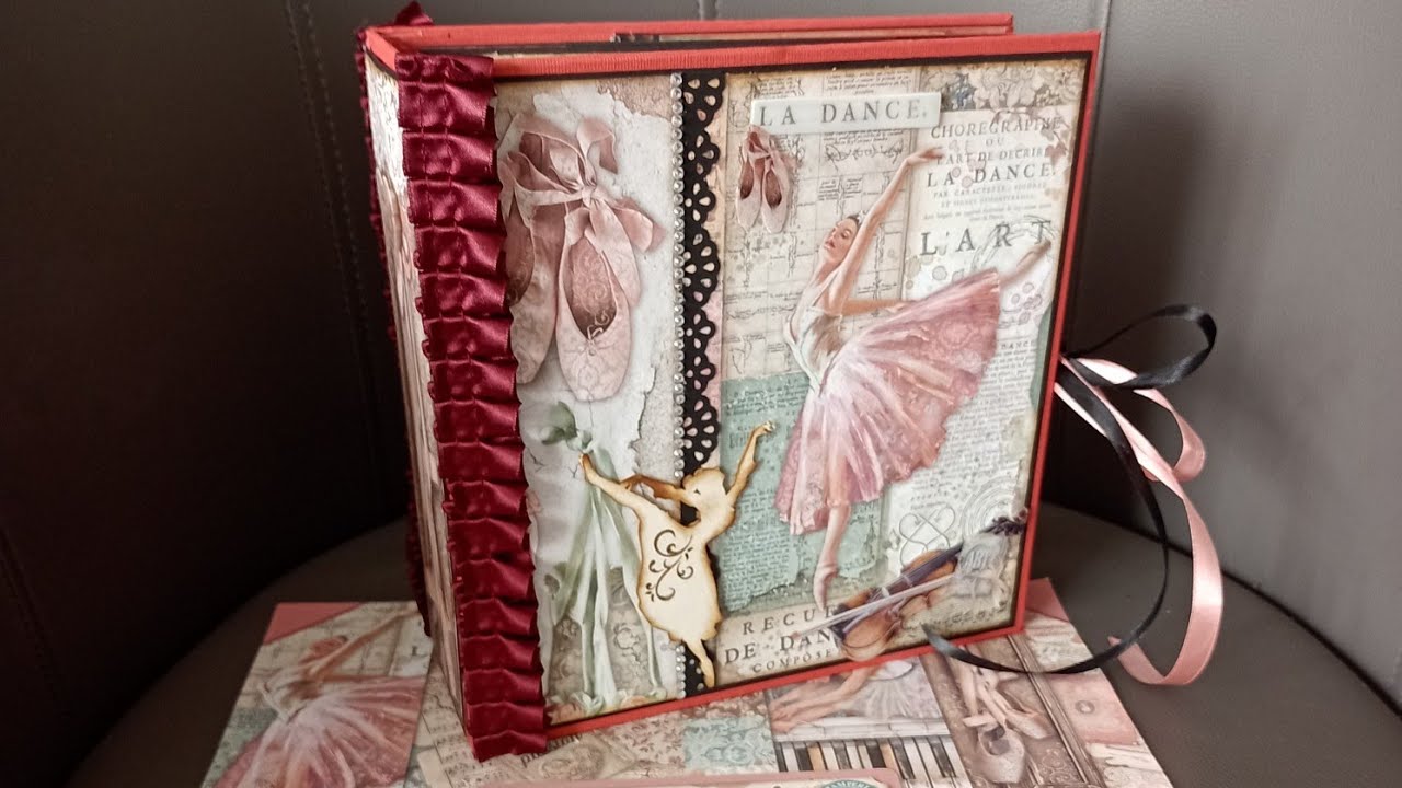 🩰 ALBUM SCRAPBOOKING "PASSION" STAMPERIA 🩰 Présentation finale YouTube