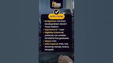 Job Openings for Full Stack Developer (MERN Stack) + Power Platform - IT Campus Guru Nagpur