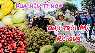 Đi chợ trời Mỹ mua cherry, cách trồng dưa hấu tí hon ở xứ lạnh