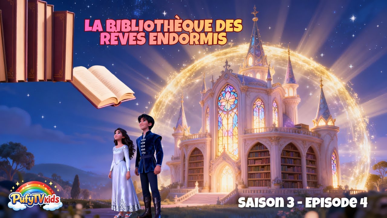 🎬 Histoire pour dormir enfant 📚🌙| La Bibliothèque des Rêves Endormis – Conte calme, apaisant 