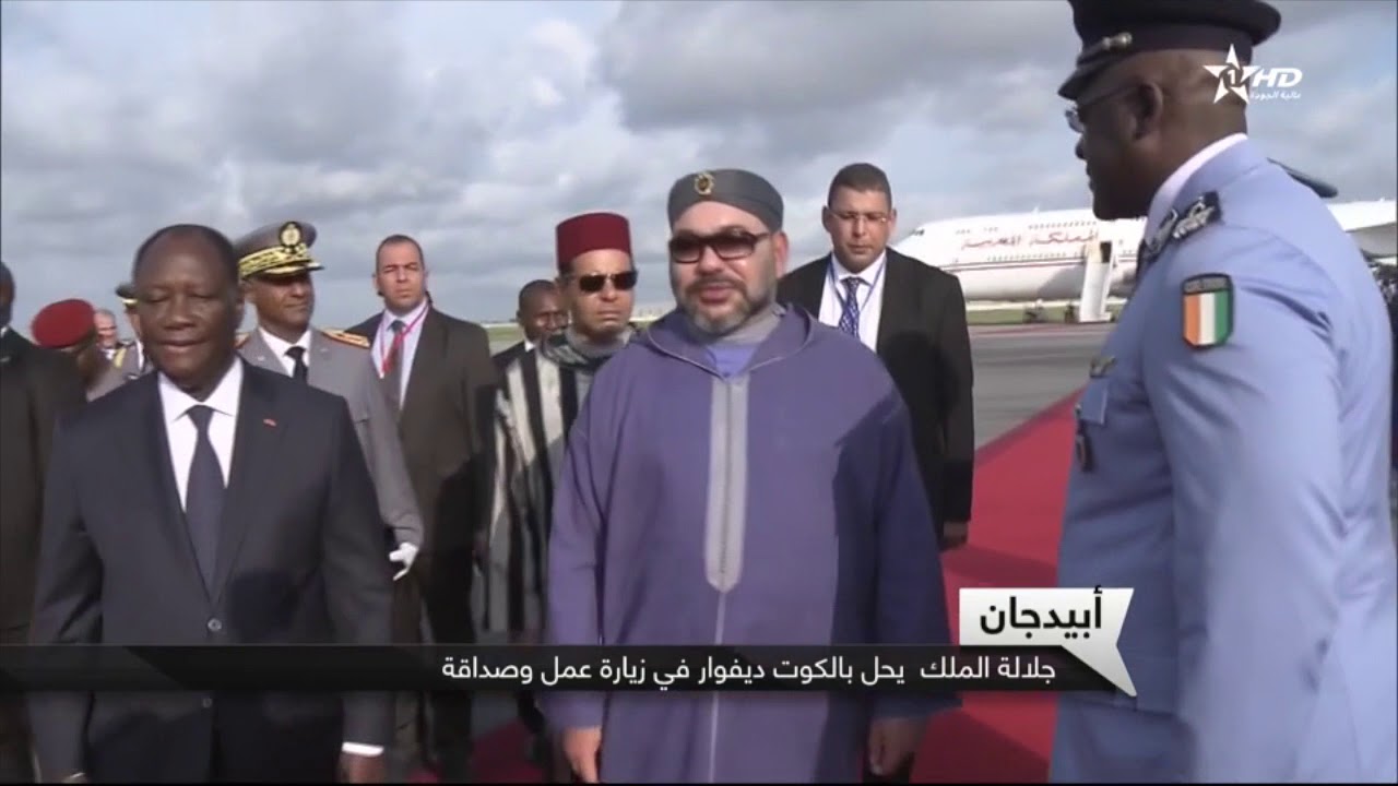 أبيدجان : جلالة الملك يحل بالكوت ديفوار في زيارة عمل وصداقة 26/11/2017