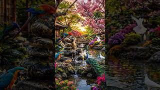 💦 Peaceful Waterfall & Bird Sounds 🌿 Relaxing Music for Sleep, Study, Meditation & Healing