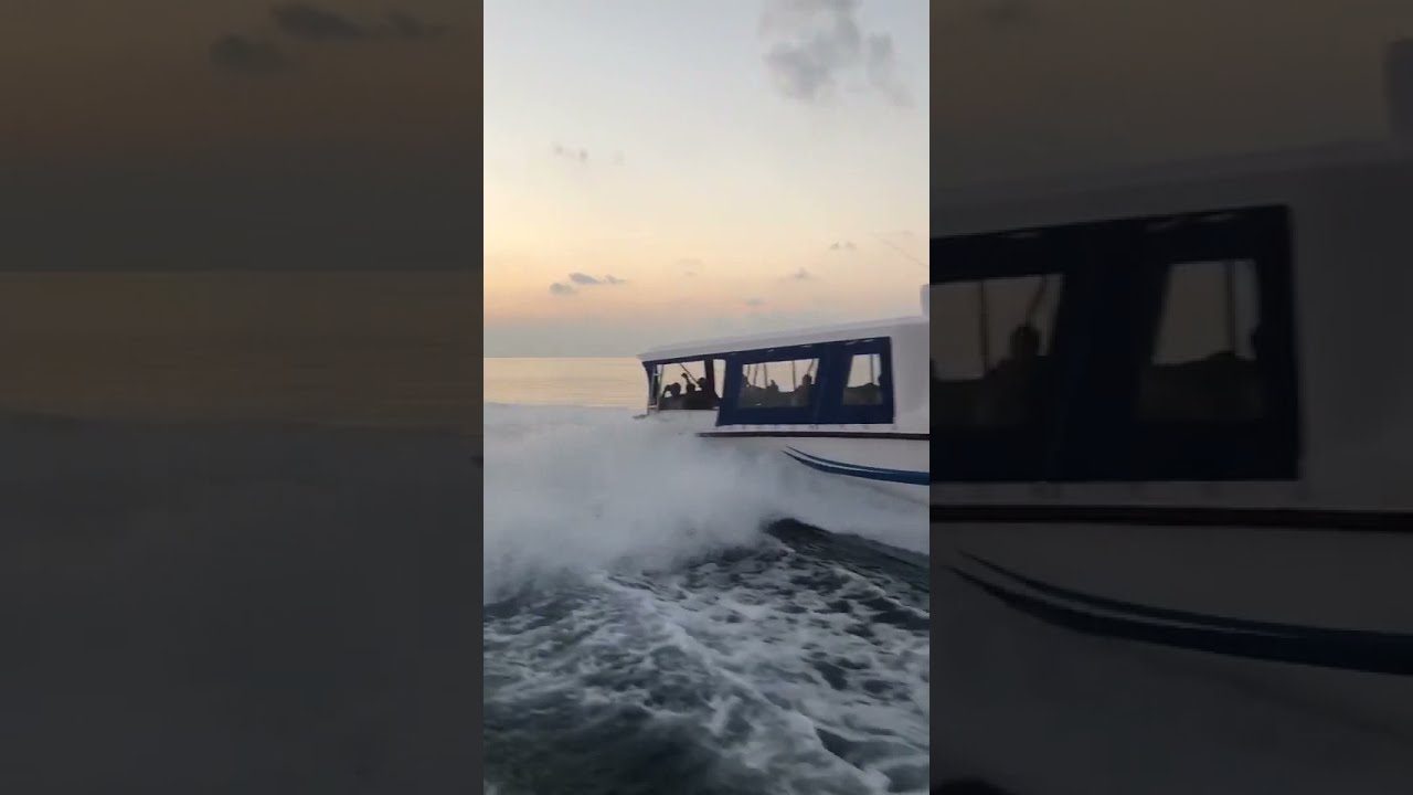 Maldives Island Speed Boat Travel experience 