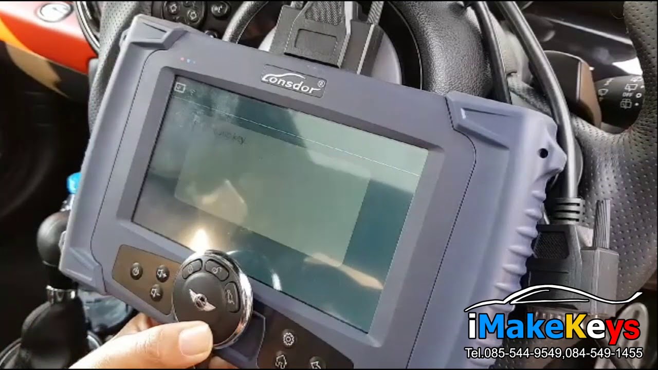 Update New Program Remote Smart Key MINI Cooper CAS 3+ By iMakekey