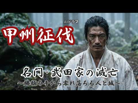 『織田信長 vs 武田勝頼』仕掛けられた罠と、内から崩れた名門｜甲州征伐【AIドラマ】のサムネイル