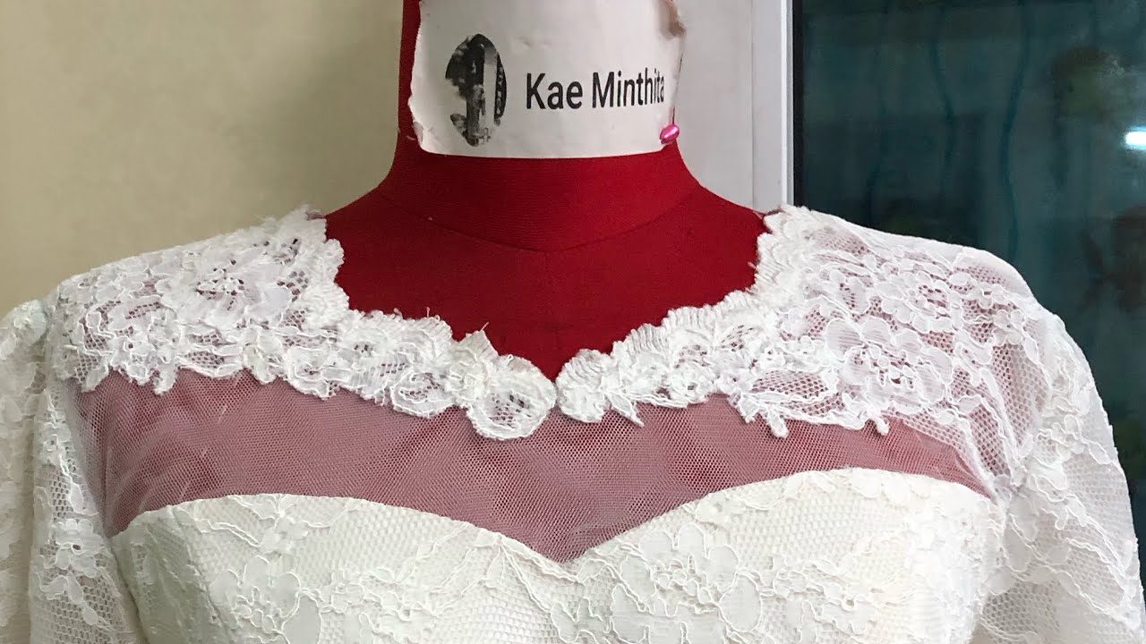 เทคนิคการวางผ้าโปร่งหรือผ้าตาข่ายกับเสื้อผ้าลูกไม้