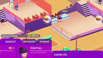 idle beauty salon new gameplay android smartphone IOS walkthrough all levels answer solution 1