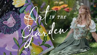 Paint With Me (Cottage Garden Edition) 🦁✨ Fantasy Creatures & Letting My Weird Out