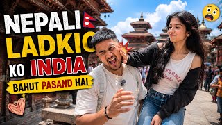 Nepali Girls React To India 🇮🇳 | Street Interview Nepal