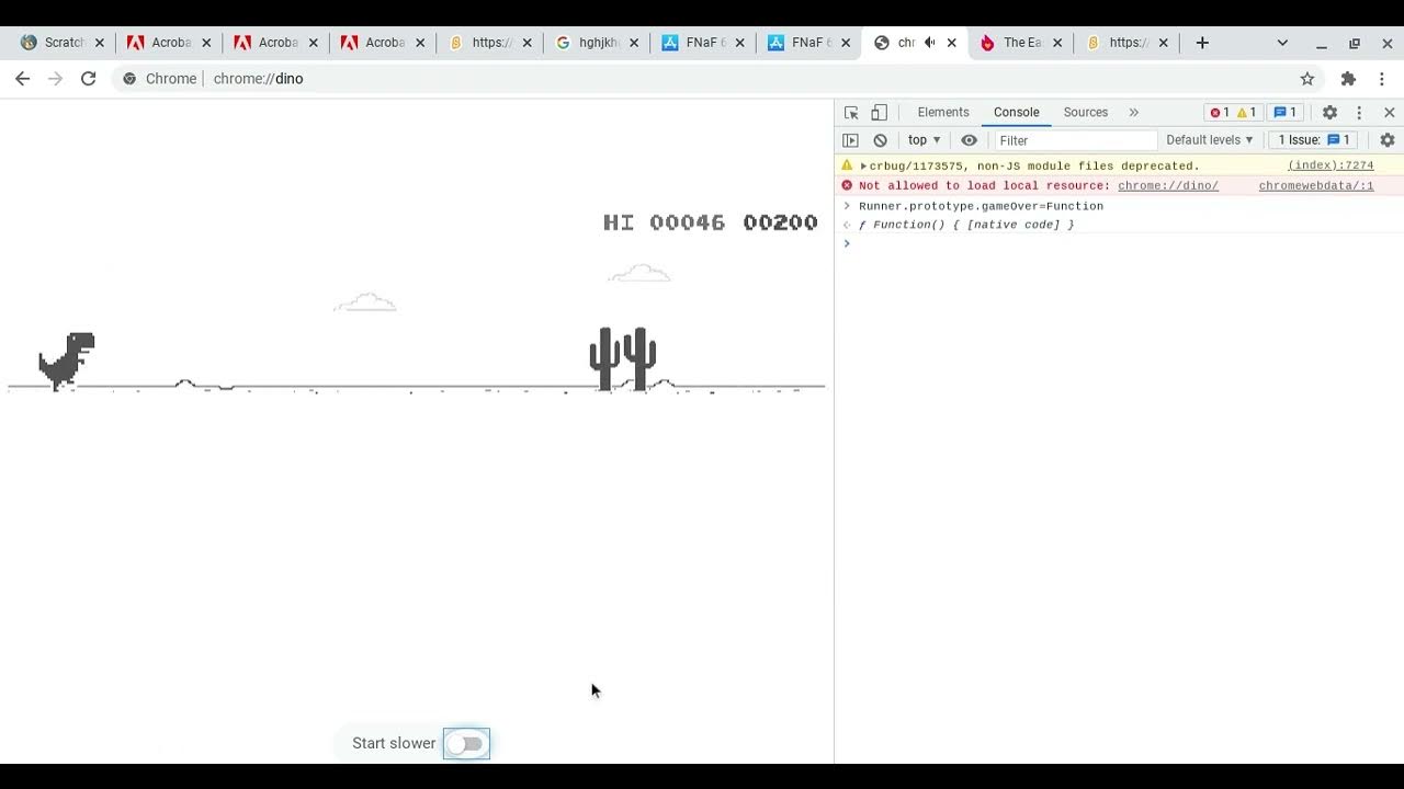 Chrome dino hack 2024 youtube