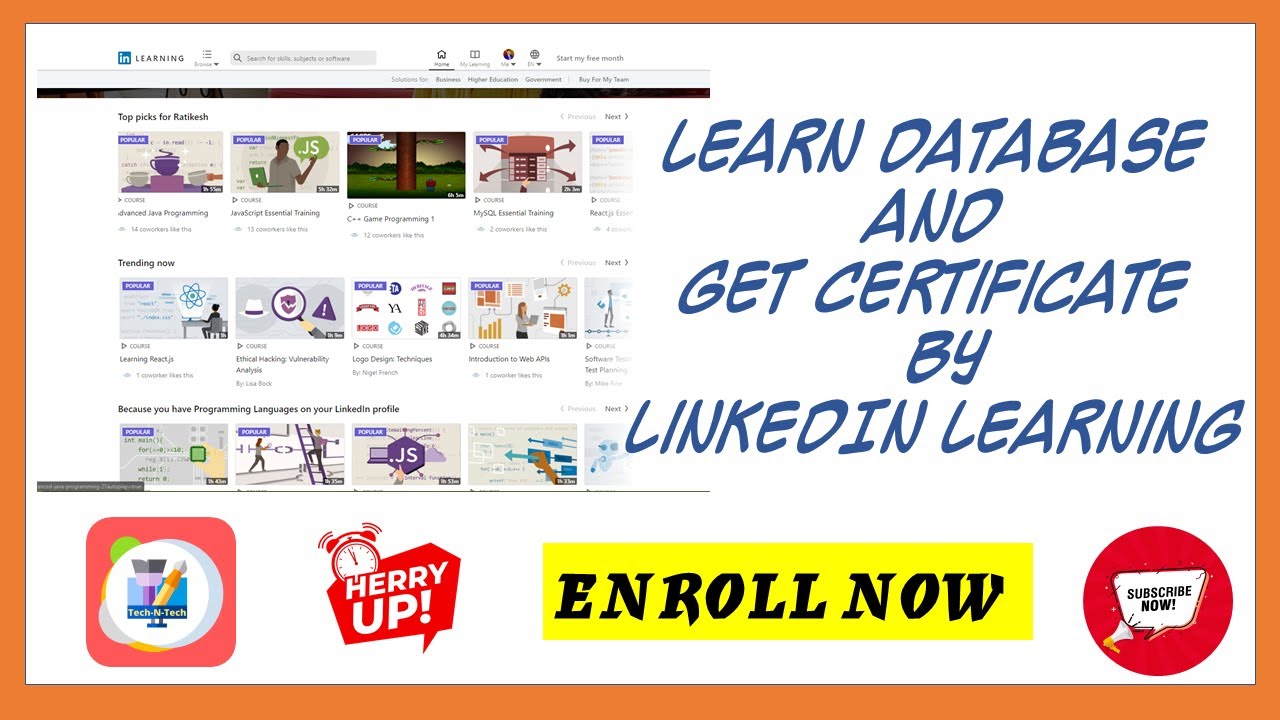 Free Database Course Offered by LinkedIn (Microsoft) | With Certificate ...