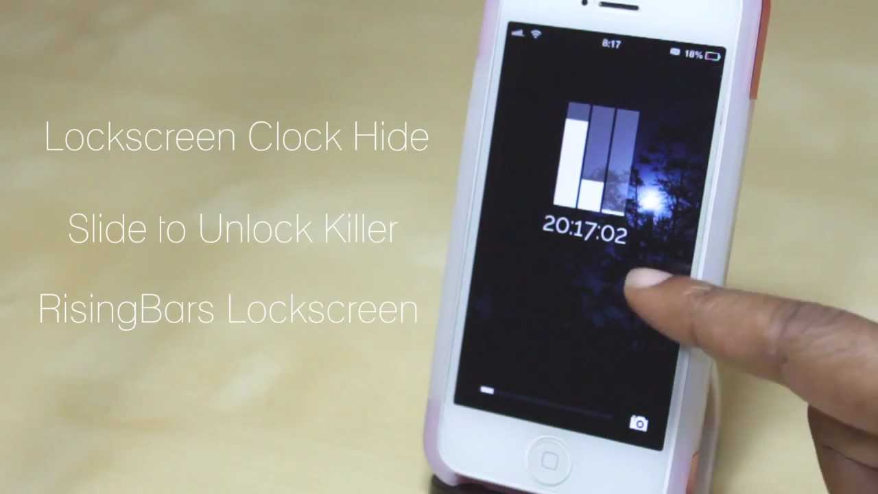 Rising Bars Lockscreen and How to Hide your Lockscreen Clock YouTube