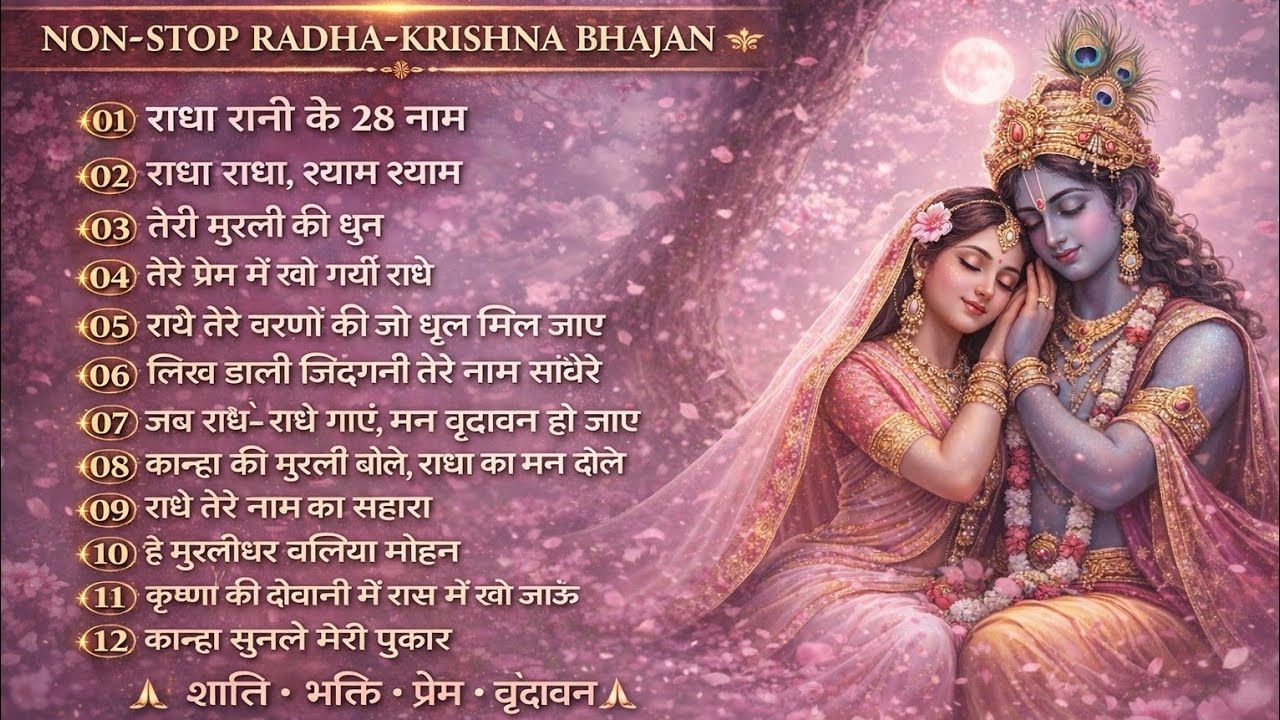 Non Stop Radha Krishna Bhajan || New Radhe krishna bhajan || Man ko sukun dene wale bhajan 