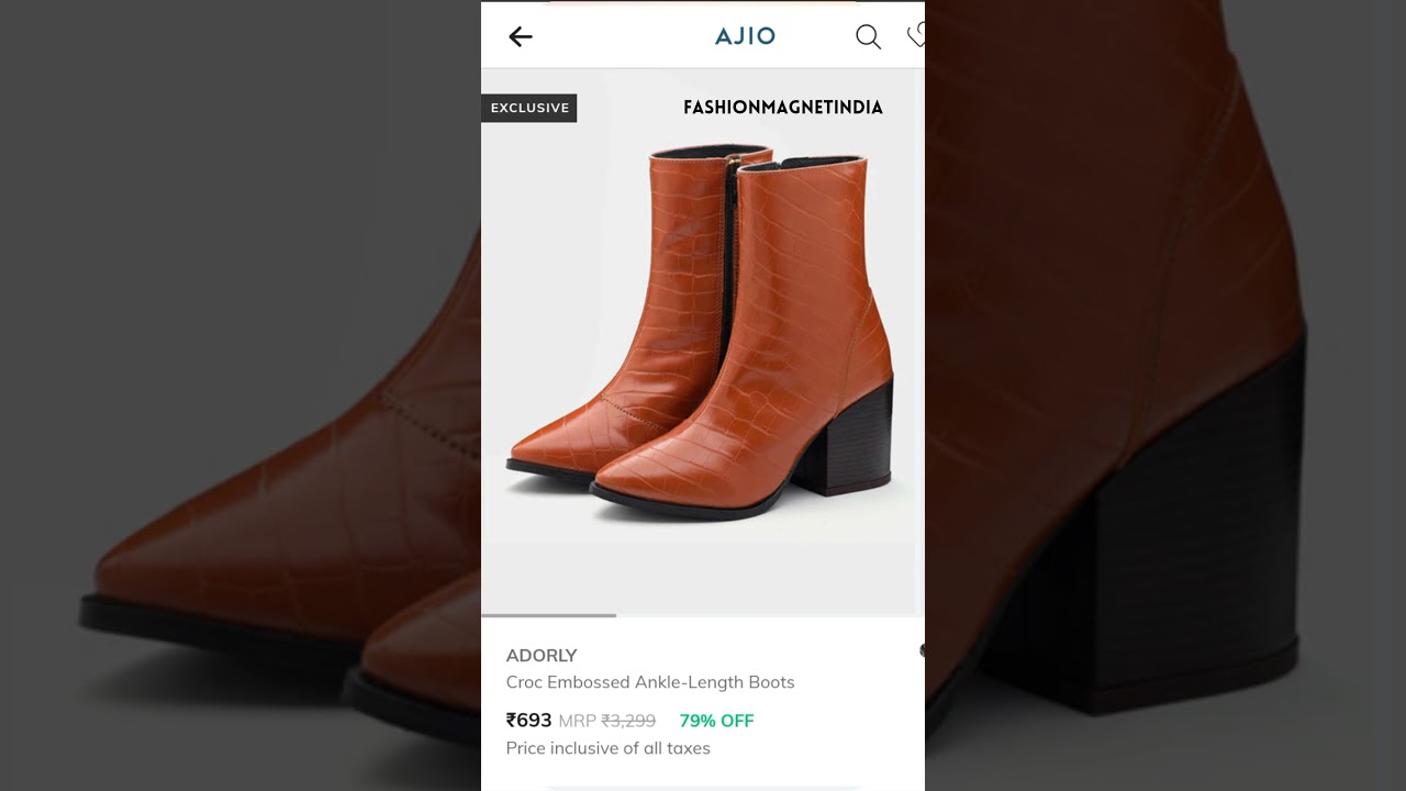 Trendy boots under ₹900 from ajio 🛒 