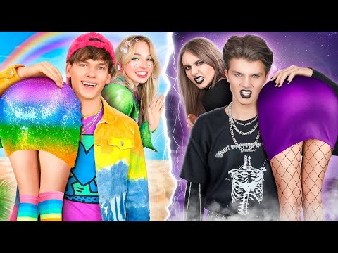 Пара Радуга VS Пара Готов || Фейковый VS Реальный Папа на Свадьбе