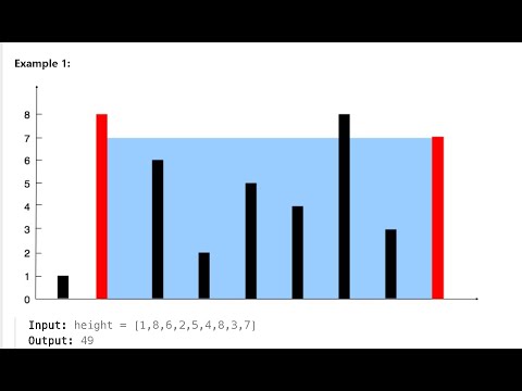 Container With Most Water | Leetcode 11 | Two Pointers Approach