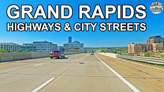 4K Grand Rapids, Michigan ~ Highways & City Streets ~ Interstate 196, US Highway 131, and more!