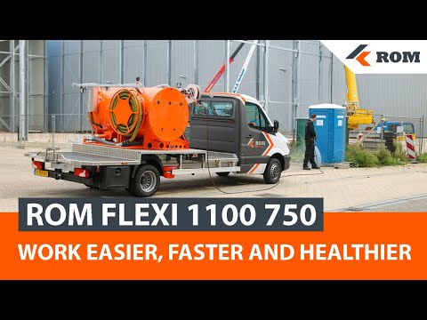 ROM  FLEXI 1100 750 Portable Toilet cleaning service machine | porta potty cleaning