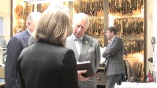 The Prince of Wales visits Savile Row tailor Anderson & Sheppard