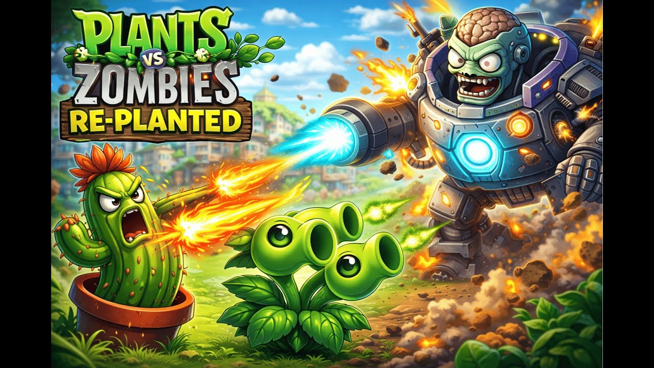 Plants vs Zombies Re-Planted 🌱🧟 | Bonus Levels Art Challenge SunFlower Fight Classic Gameplay LIVE