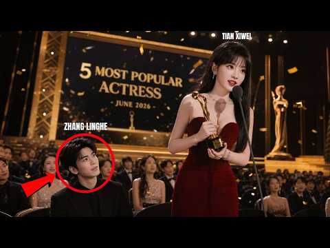 🔴 Tian Xiwei Breaks Into June 2026 Top 5 Most Popular Actresses! Zhang Linghe's Smile Melts Fans