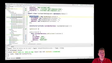 Angular7+ using REST API 2018 | S5P22 | Adding a Reactive form