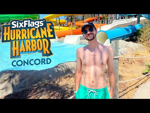 Видео: Six Flags Hurricane Harbour Concord - Калифорнийски воден парк
