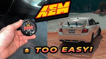 PREPARING FOR THE ETUNE! (AEM WIDEBAND GAUGE INSTALL) #subaru #subaruwrx #wrxsti